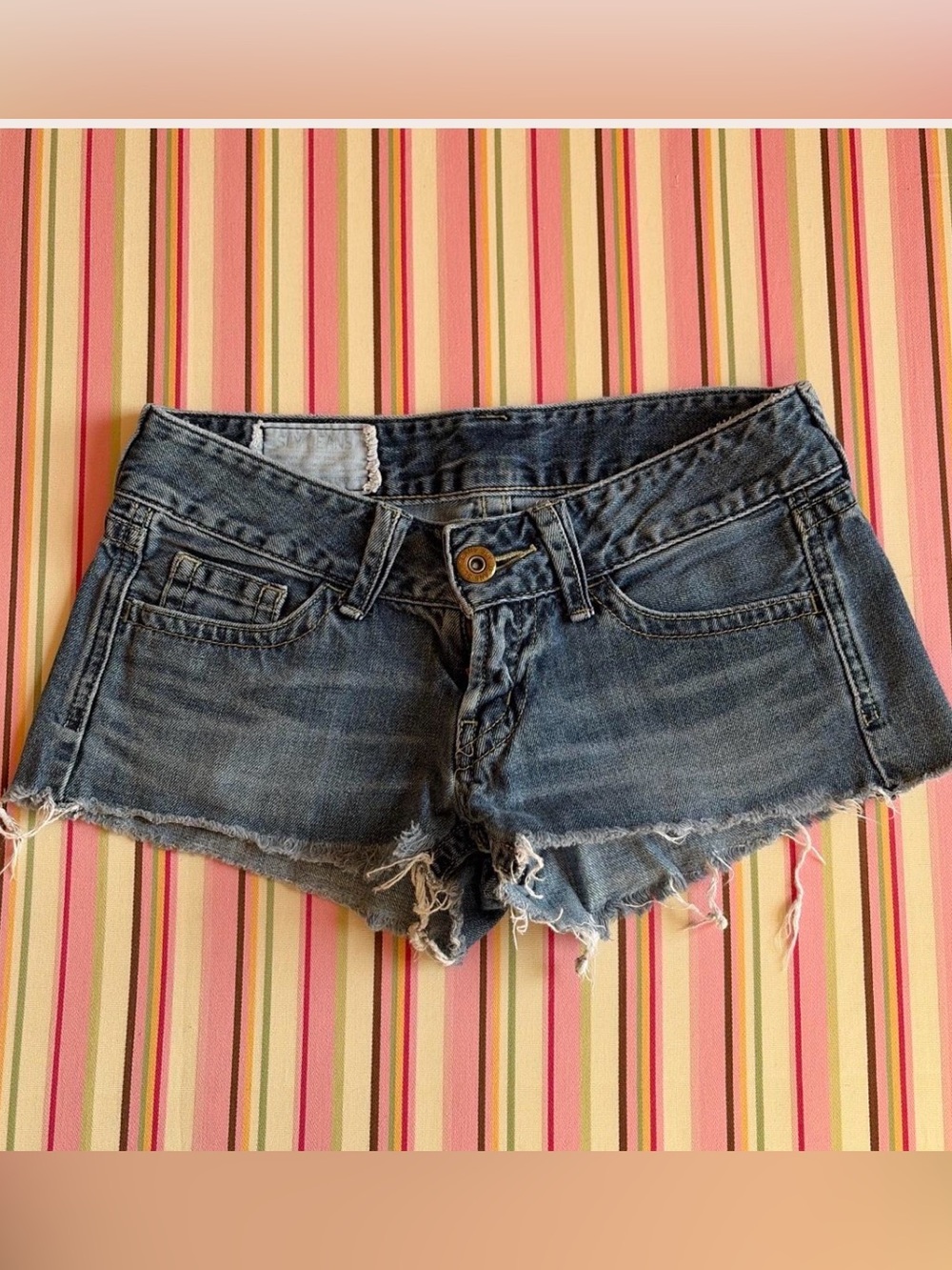 Y2k 🍓Denim Cutoff Women's Shorts - Blue🍓 sly Jean low rise denim mini short